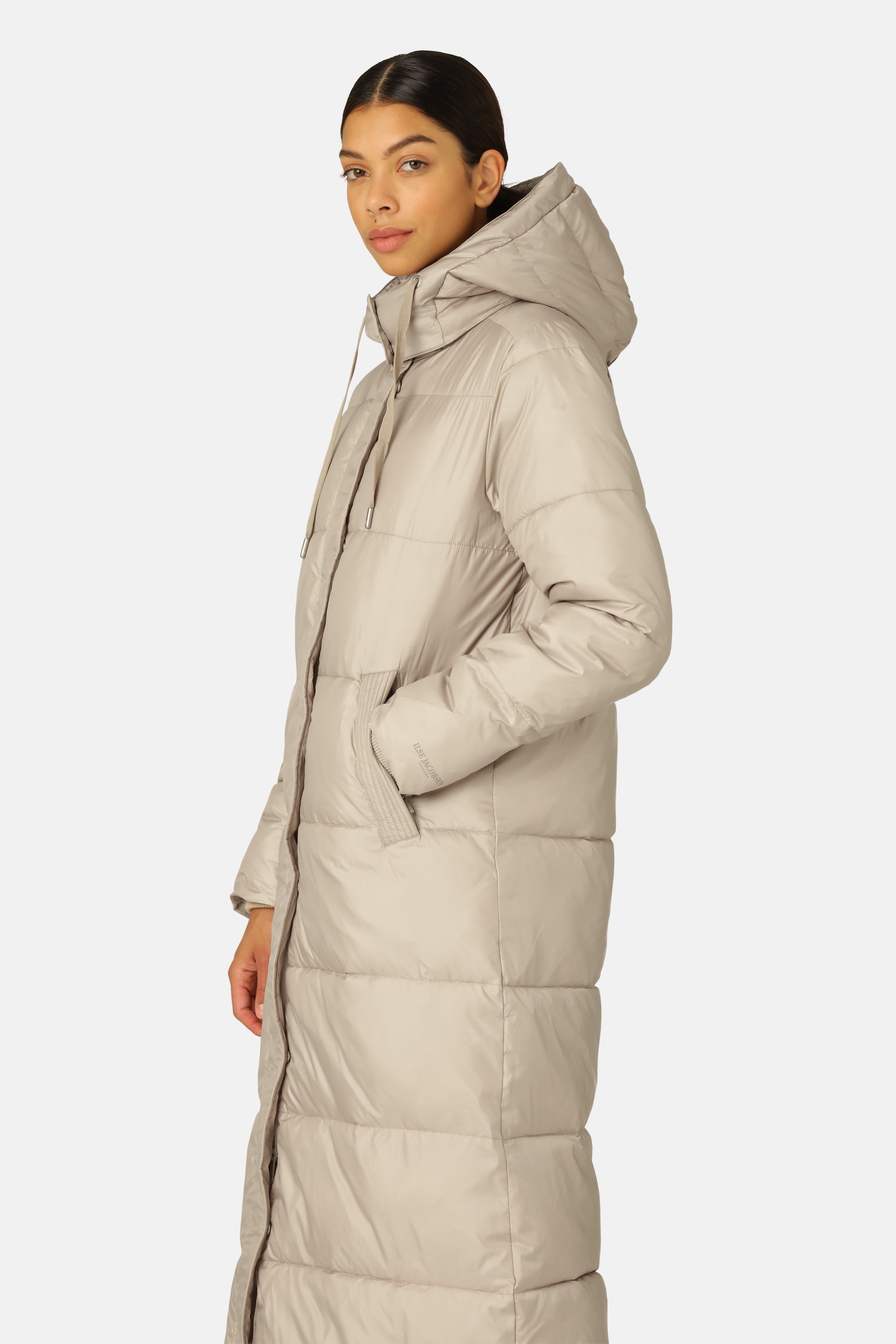 Ilse Jacobsen Hornbæk Outerwear Padded Long Coat Coat 163 Cobblestone
